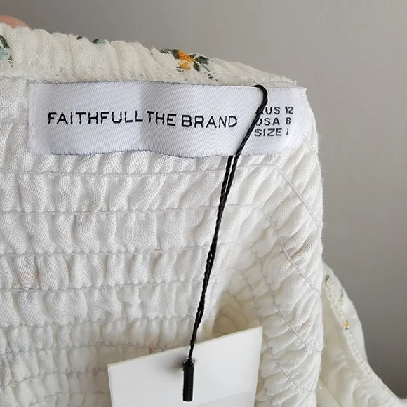 Faithfull the Brand Gianna Midi Dress in Carrie Floral size L NWT - Picture 10 of 11